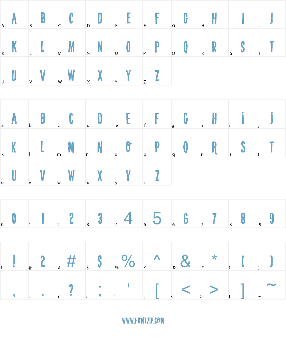 DK Crypt Font Character